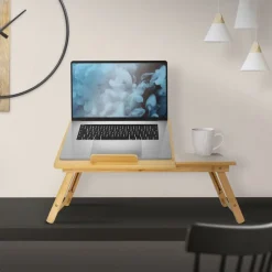 Laptoptisch klappbar Braun aus Holz ML-Design-ECD Germany New