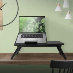 Laptoptisch klappbar Schwarz aus Holz ML-Design-ECD Germany Clearance