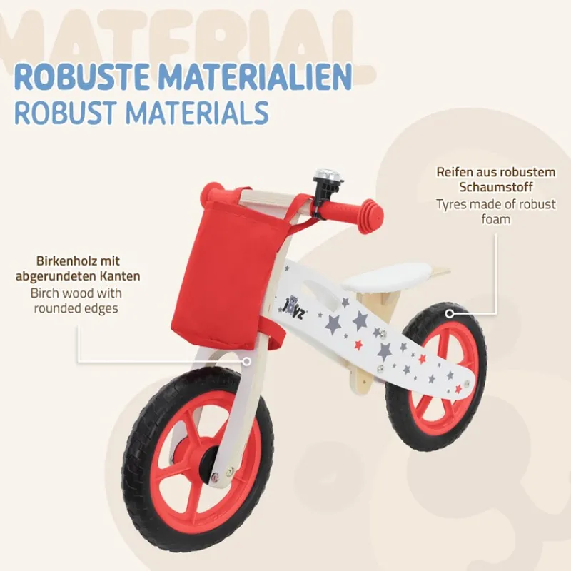 Laufrad für Kinder ab 2 Jahren Rot Joyz-ECD Germany