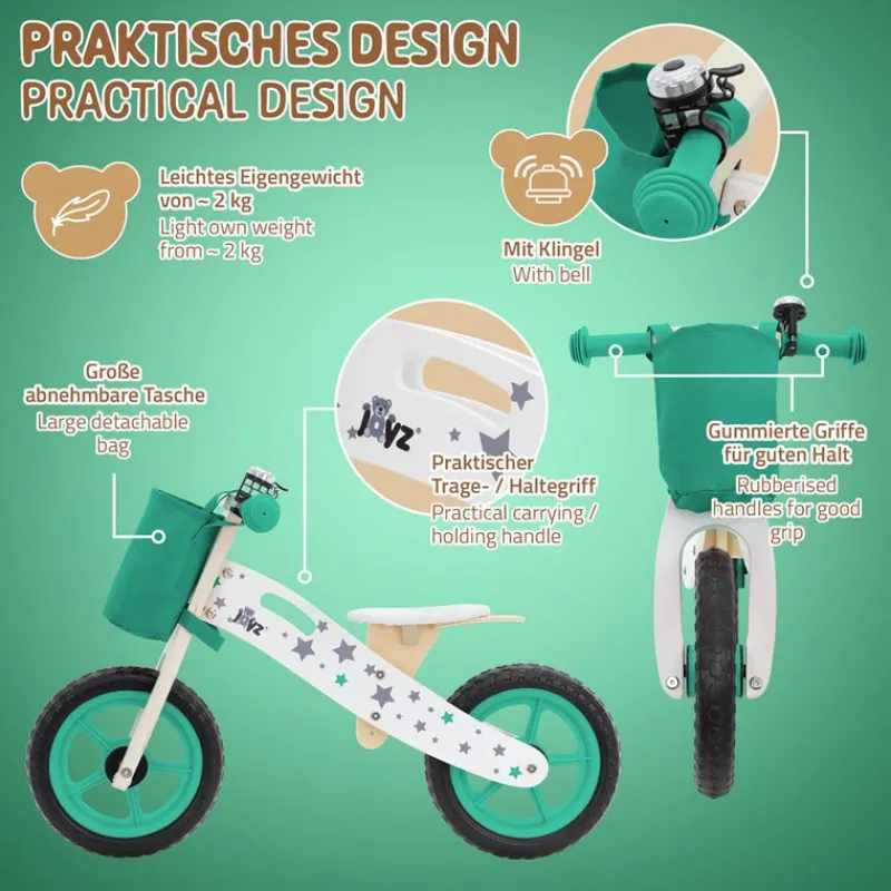 Laufrad für Kinder ab 2 Jahren Grün Joyz-ECD Germany Online