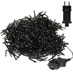 LED Büschel Lichterkette 11 m mit 1512 LEDs Warmweiß IP44-ECD Germany Hot