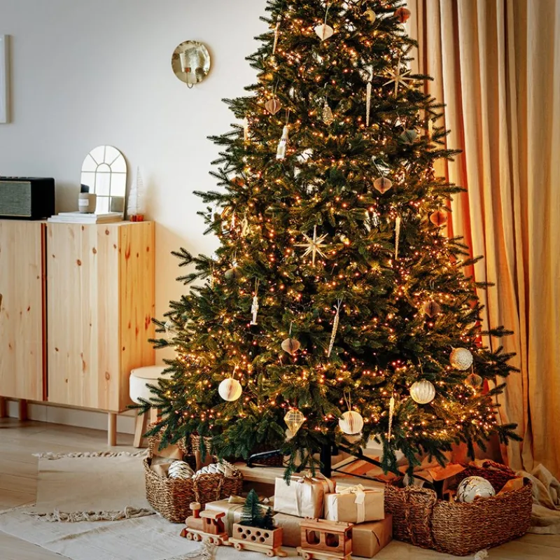 LED Büschel Lichterkette 11 m mit 1512 LEDs Warmweiß IP44-ECD Germany Hot