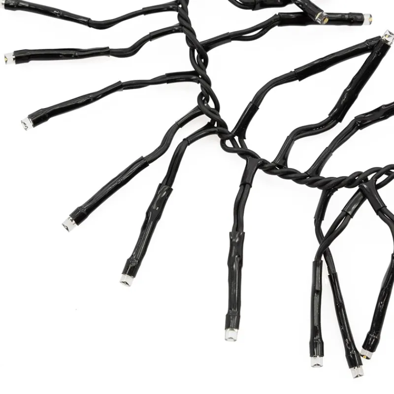 LED Büschel Lichterkette 14,5 m mit 2016 LEDs Warmweiß IP44-ECD Germany Clearance