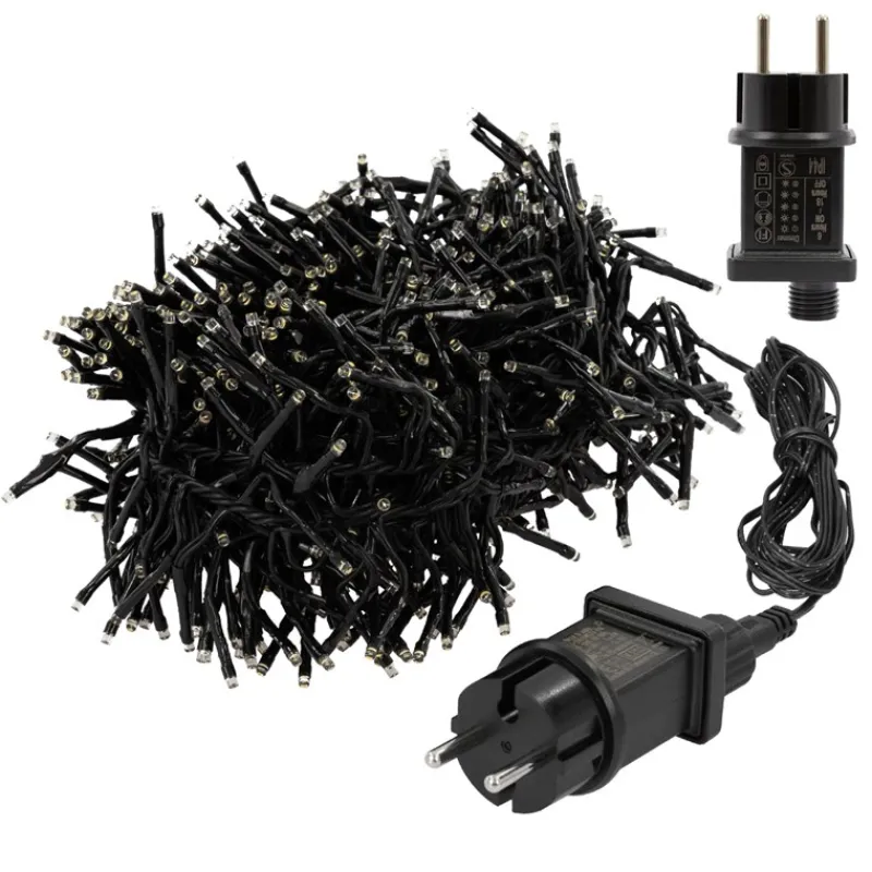 LED Büschel Lichterkette 4,2 m mit 576 LEDs Warmweiß IP44-ECD Germany Discount