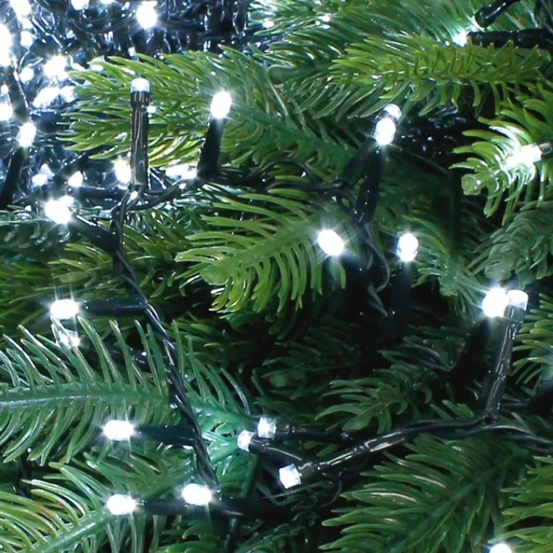 LED Cluster Lichterkette 8 m mit 400 LEDs Kaltweiß IP44-ECD Germany Sale