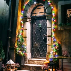 LED Clusterlichterkette bunt 36m mit 1800 Multi Color LEDs 8 Leuchtmodi mit Timerfunktion Spritzwassergeschützt-ECD Germany Hot