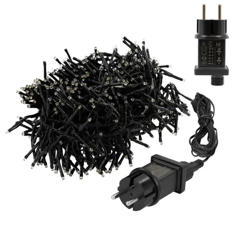 LED Clusterlichterkette 8,5m warmweiß mit 1152 LEDs-ECD Germany