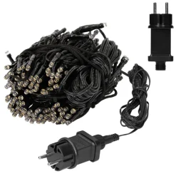 LED Lichterkette Fahnenmastbeleuchtung 208 cm Warmweiß mit 192 LED-ECD Germany