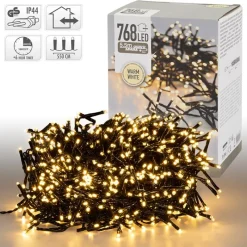 LED Lichterkette 5,5m warmweiß mit 768 LEDs-ECD Germany New