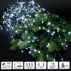 LED Lichterkette 24m weiß 1200 LED Birnen-ECD Germany Best