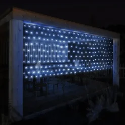 LED Lichternetz 200 cm mit 160 LEDs Kaltweiß IP44-ECD Germany Sale