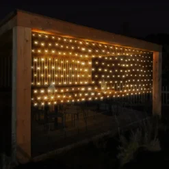 LED Lichternetz 100x200 cm mit 160 LEDs Warmweiß IP44-ECD Germany Online