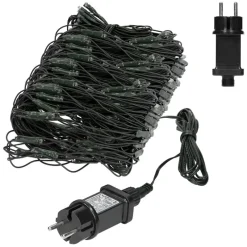 LED Lichternetz 150x300 cm mit 320 LEDs Warmweiß IP44-ECD Germany Clearance