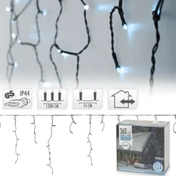 LED Lichtervorhang 12 m IP44 LED Birnen-ECD Germany Sale