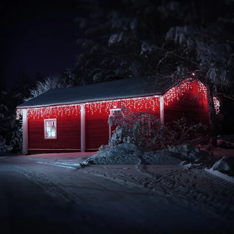 LED Lichtervorhang 12 m IP44 LED Birnen-ECD Germany Sale