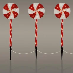 LED Lolly Lichterkette Weihnachtslichterkette wasserdicht mit Timer und verschiedenen Leuchtmodis-ECD Germany Hot