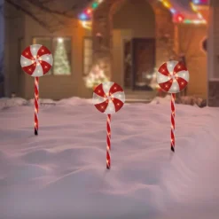 LED Lolly Lichterkette Weihnachtslichterkette wasserdicht mit Timer und verschiedenen Leuchtmodis-ECD Germany Hot