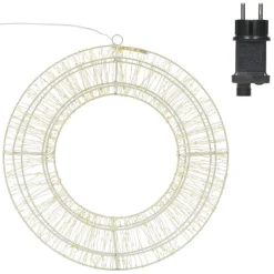 LED Metall Kranz Ø 50 cm mit 1440 LEDs Warmweiß IP44-ECD Germany