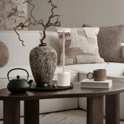 LED Tischlampe kabellos mit Touch, Creme Ø8x34,5cm Akku Tischleuchte USB-C ML-Design-ECD Germany