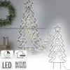 LED Weihnachtsbaum 87 cm mit 90 Warmweißen LEDs aus Metall-ECD Germany