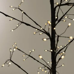 LED Weihnachtsdeko Baum 120 cm mit 240 Warmweißen LEDs-ECD Germany Clearance