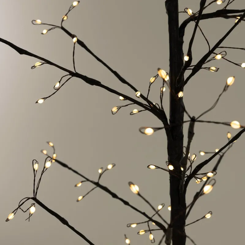 LED Weihnachtsdeko Baum 120 cm mit 240 Warmweißen LEDs-ECD Germany Clearance