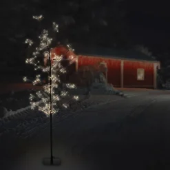 LED Weihnachtsdeko Baum 120 cm mit 240 Warmweißen LEDs-ECD Germany Clearance
