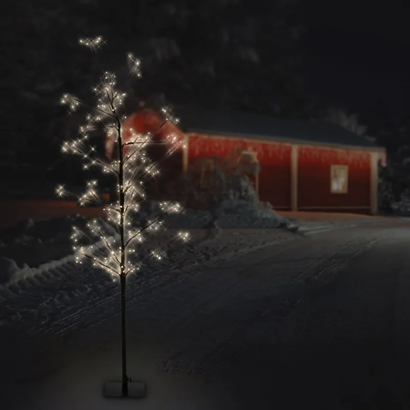 LED Weihnachtsdeko Baum 120 cm mit 240 Warmweißen LEDs-ECD Germany Clearance