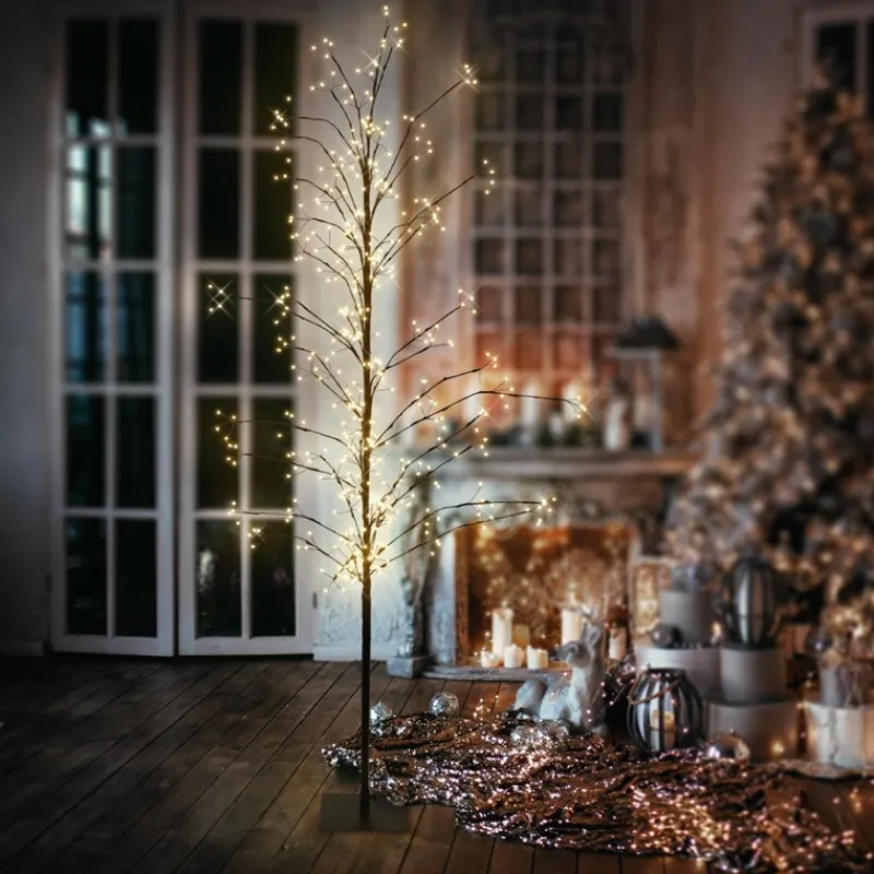 LED Weihnachtsdeko Baum 180 cm mit 480 warmweißen LEDs-ECD Germany Clearance