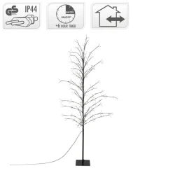 LED Weihnachtsdeko Baum 180 cm mit 480 warmweißen LEDs-ECD Germany Clearance
