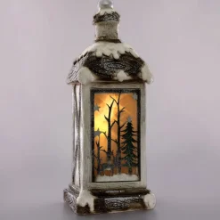 LED Weihnachtslaterne Warmweiße LED-Beleuchtung 60 cm aus Polyresin-ECD Germany Online