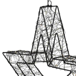 LED Weihnachtsstern 38 cm mit 500 extra-warmweißen LEDs und Timer für Innen und Außen IP44 Spritzwassergeschützt-ECD Germany