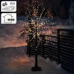 LED-Baum 120cm mit 480 warmweißen LEDs Künstlicher Weihnachtsbaum mit Lichterkette-ECD Germany Hot