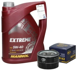 Ölfilter mit Mannol Extreme 5W40 5L, Renault Clio, Nissan Almera-ECD Germany Outlet