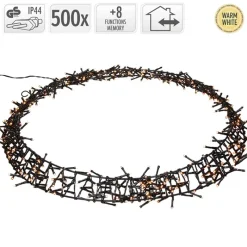 Lichterkranz 500 LEDs Warmweiß Ø 58cm IP44-ECD Germany Best