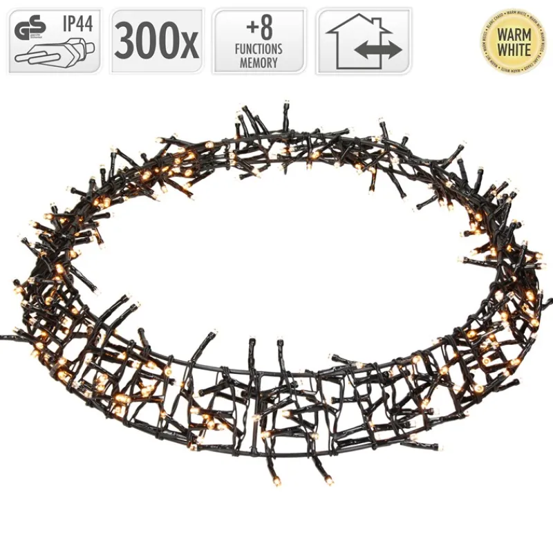 Lichterkranz 300 LEDs Warmweiß Ø 38cm IP44-ECD Germany Clearance