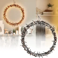 Lichterkranz 300 LEDs Warmweiß Ø 38cm IP44-ECD Germany Clearance