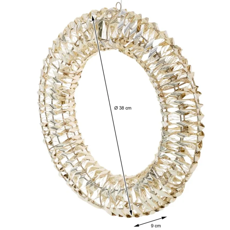 Lichterkranz für Weihnachten 38 cm warmweiß 480 LEDs IP44 Innen/Außen-ECD Germany Outlet