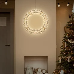 Lichterkranz für Weihnachten 38 cm warmweiß 480 LEDs IP44 Innen/Außen-ECD Germany Outlet