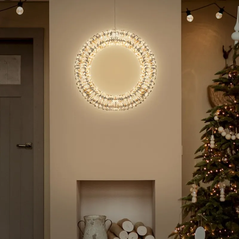 Lichterkranz für Weihnachten 38 cm warmweiß 480 LEDs IP44 Innen/Außen-ECD Germany Outlet