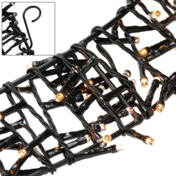 Lichterkranz für Weihnachten Ø38cm Warmweiß 300 LEDs IP44 Innen/Außen-ECD Germany Discount