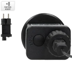 Lichterkranz für Weihnachten Ø38cm Warmweiß 300 LEDs IP44 Innen/Außen-ECD Germany Discount