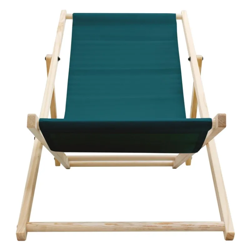 Liegestuhl 10er Set klappbar aus Holz 3 Liegepositionen bis 120 kg Dunkelgrün-ECD Germany Sale