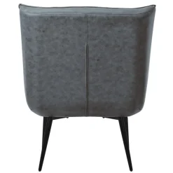 Lounge Chair aus Kunstleder Anthrazit Polstersessel mit Lendenkissen Relaxsessel ML-Design-ECD Germany Sale