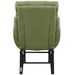 Loungesessel mit Armlehnen Grün Relaxsessel mit Leinenbezug ML-Design-ECD Germany Online
