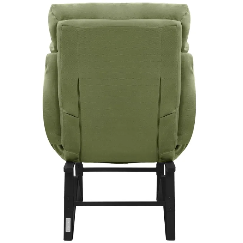 Loungesessel mit Armlehnen Grün Relaxsessel mit Leinenbezug ML-Design-ECD Germany Online