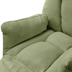 Loungesessel mit Armlehnen Grün Relaxsessel mit Leinenbezug ML-Design-ECD Germany Online