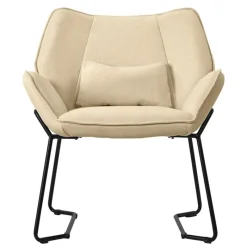 Loungesessel mit Armlehnen Rosa Relaxsessel mit Leinenbezug ML-Design-ECD Germany Online