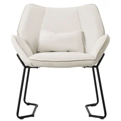 Loungesessel mit Armlehnen Beige Relaxsessel mit Leinenbezug ML-Design-ECD Germany Online