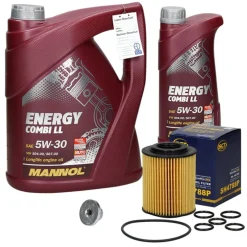 Ölwechselset mit Mannol Combi LL 5W-30 6L, Opel Astra J-ECD Germany Sale